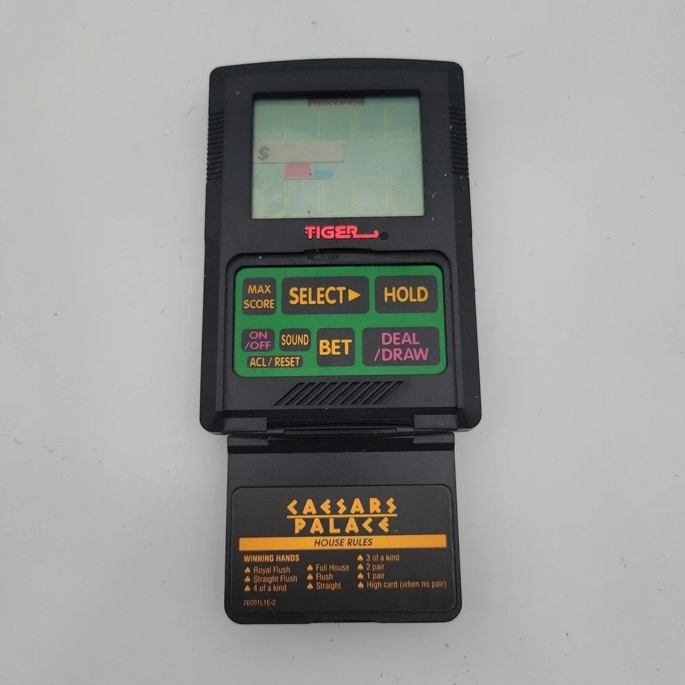 Caesars Palace Blackjack Game 1993 by Tiger - Handheld Electronic TESTED